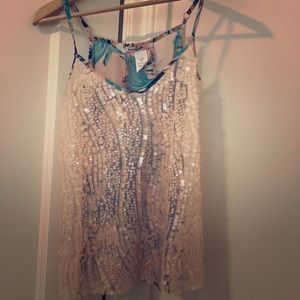 Sequin Floral Top